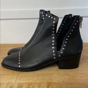Studded Black Ankle Boots